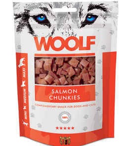 WOOLF SALMON CHUNKIES 100G