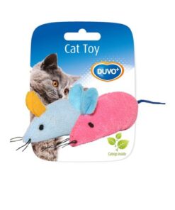 Tvær litaðar mýs v/catnip