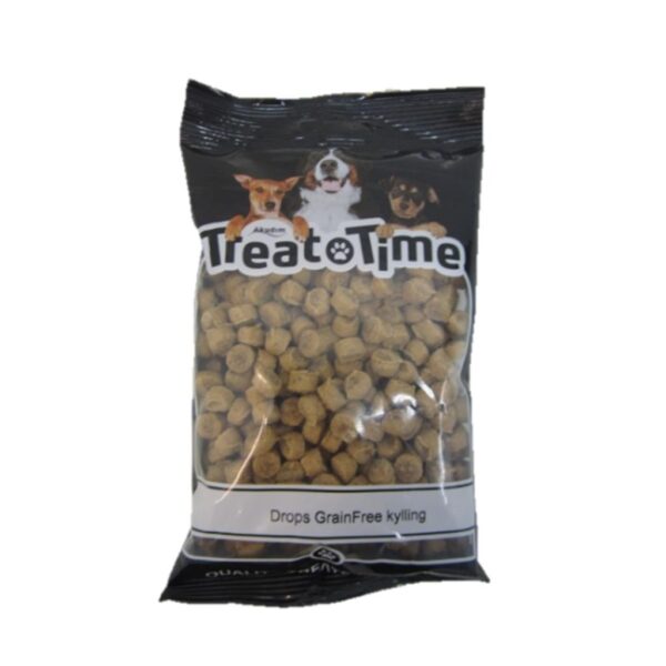 TREATTIME DROPS GRAINFREE KYLLING 200G