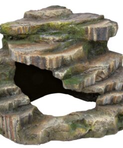 Corner rock w cave and platform