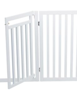 Dog Barrier W/Door 60-160x81cm