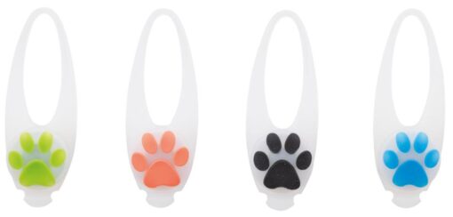 Flasher for dogs, ø 2.4 cm/8 cm, white with motif