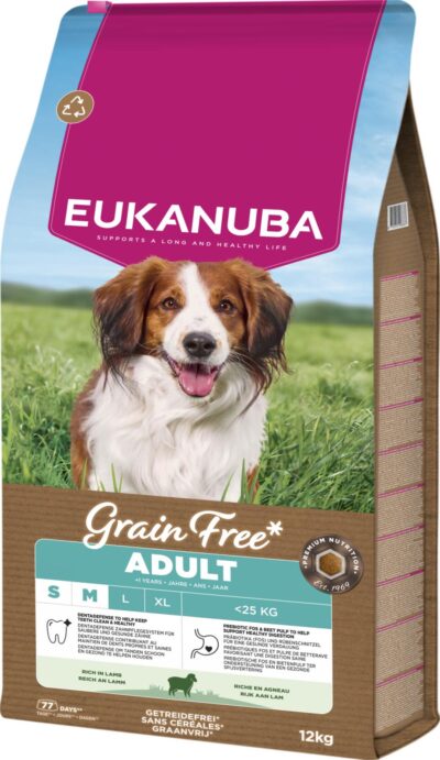Euk Adult Small/medium Grainfree Lamb 12 KG