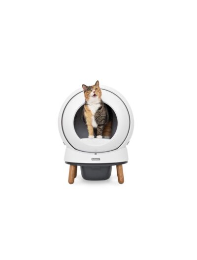 Ecom Smartspin Auto Litter Box, hvid